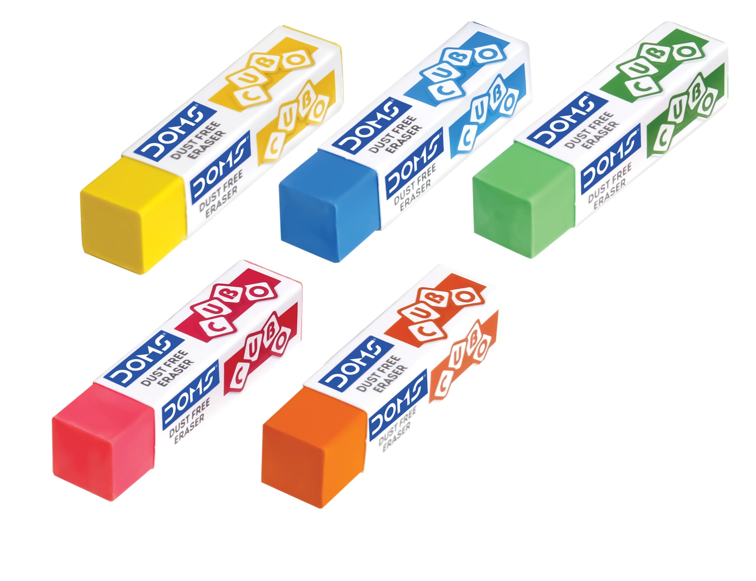 Doms Cube Erasers - Dust-Free & Colorful (20 Pack) -5