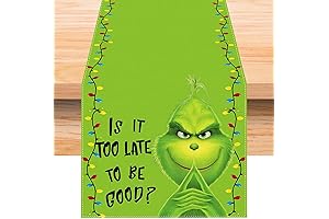 Make Your Christmas Grinch-tastic with This Festive Table Runner