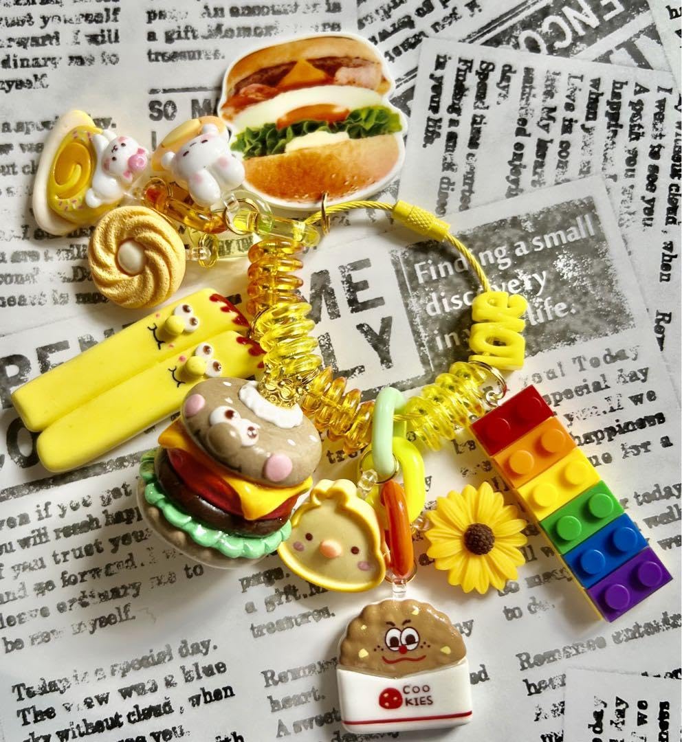 Amazon.co.jp: じゃらじゃらキーホルダー ハンド ド ハンバーガー  