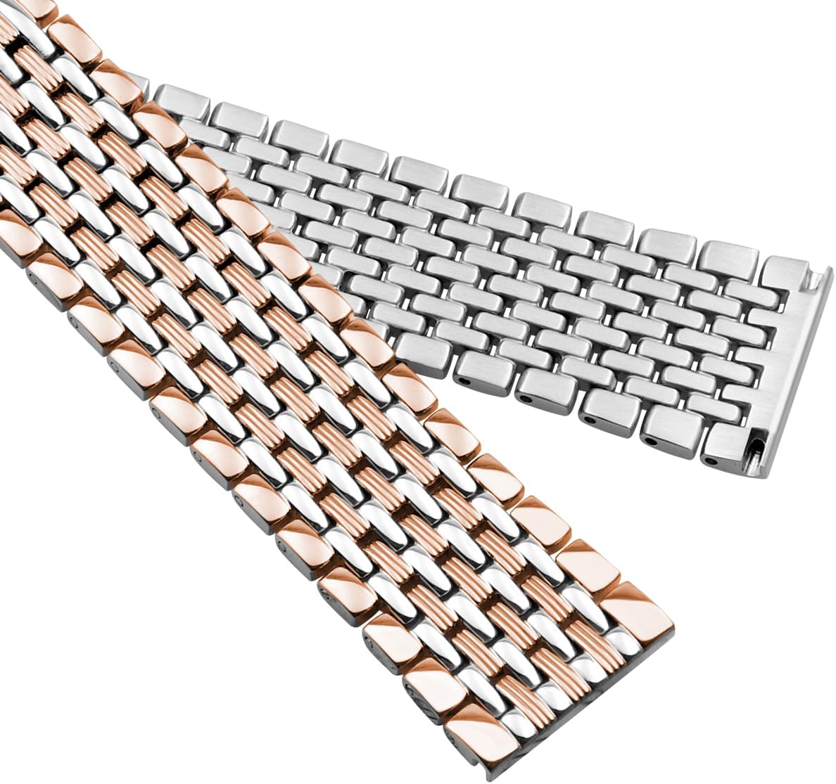 Juntan Stainless Steel Bands Compatible for Samsung Galaxy Watch 7/6/5/4 Band 40mm 44mm, Watch 5 Pro 45mm, Galaxy Watch 6/4 Classic 43mm 47mm 42mm 46mm, Quick Release 20mm Metal Straps for Women Men - Image 7