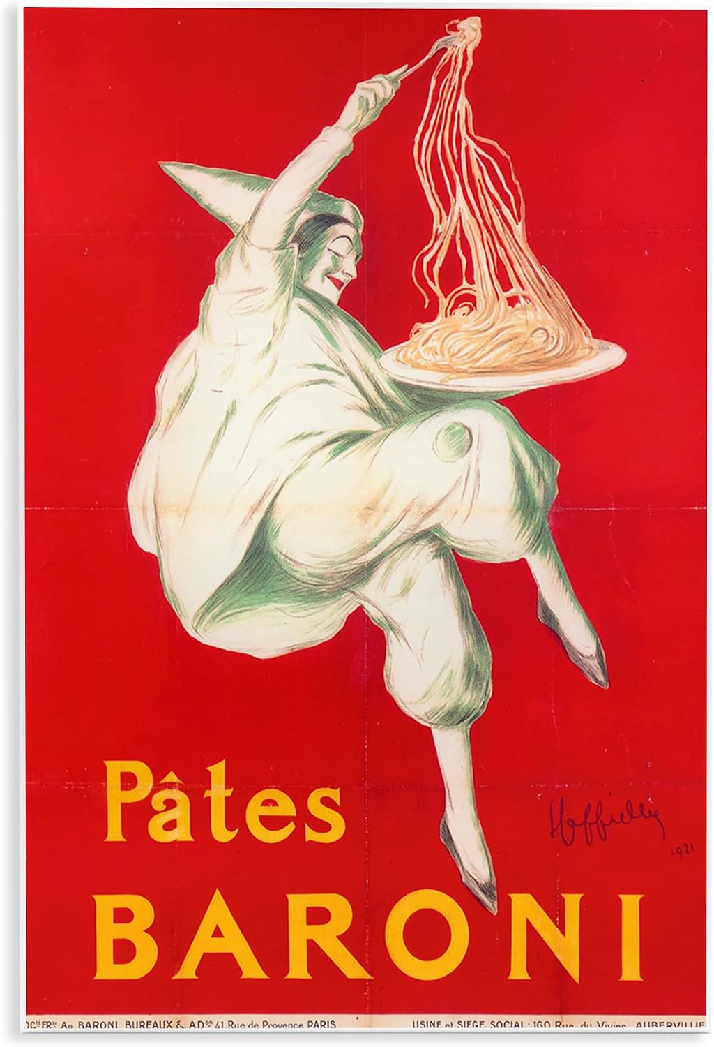 'Pates Baroni Advertisement'| Canvas Art | Stupell Industries | 16 x 24 Inches, Easy to Hang and Sturdy, Made in USA, by Vintage Hustle