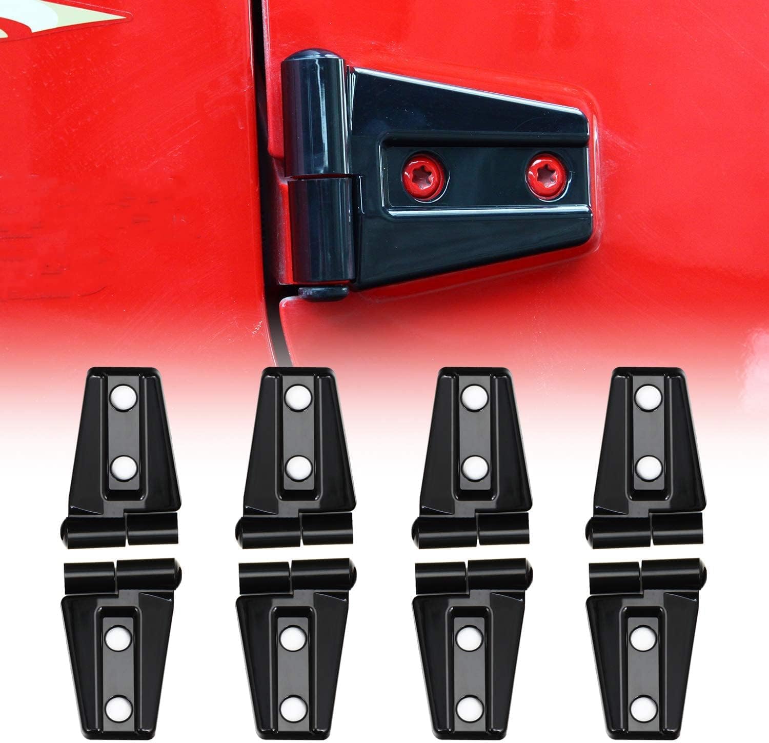 Caches de charnière de porte Unifizz pour finition Jeep Wrangler JK