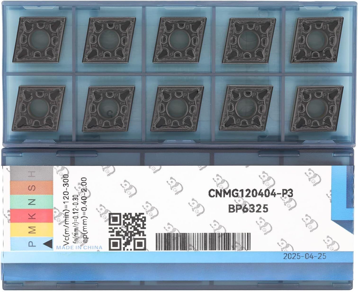 Cnmg 431 Cnmg120404 Carbide Indexable Inserts - Carbide Turning Tools for Lathe, 10 Pcs