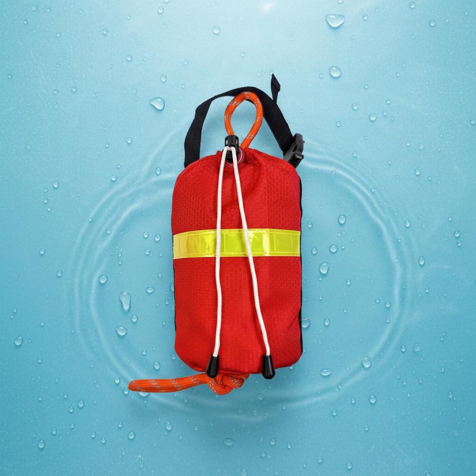 Rettungswurfbeutel Rettungsbeutel Wurfsack Schwimmseil Rettungsleine mit Reflektierender Markierung Wasserfestem Oxford Und Schwimmender Leine Schnell