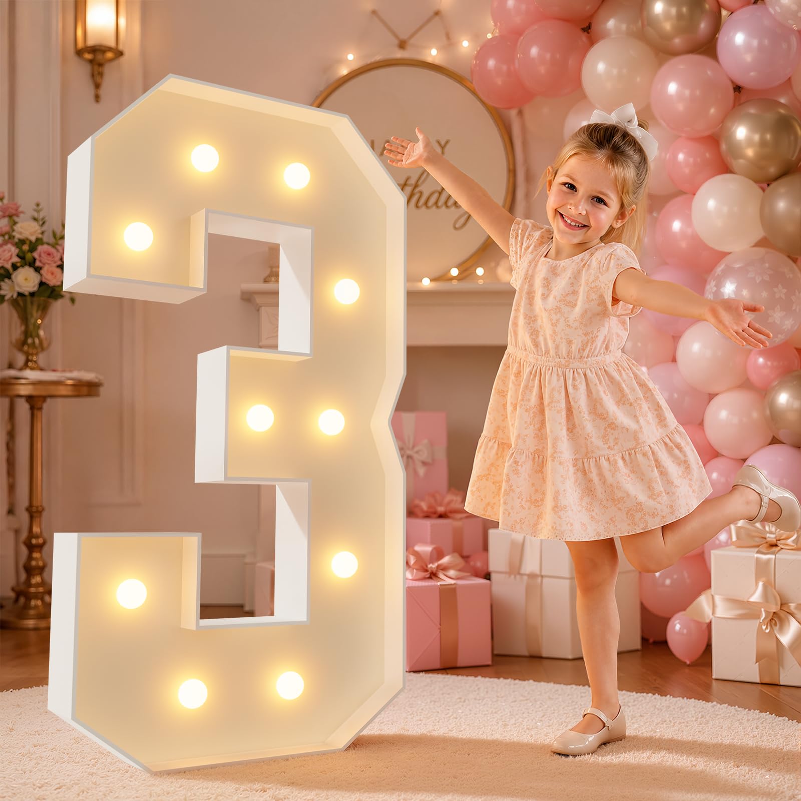 Photo 1 of imprsv 4FT Marquee Number 3 Light Kit