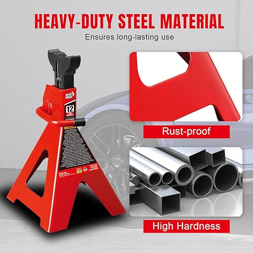 Miniatura 16 de Torin T42002A - Soportes de doble bloqueo (2 toneladas, 1 par), doble cerrojo