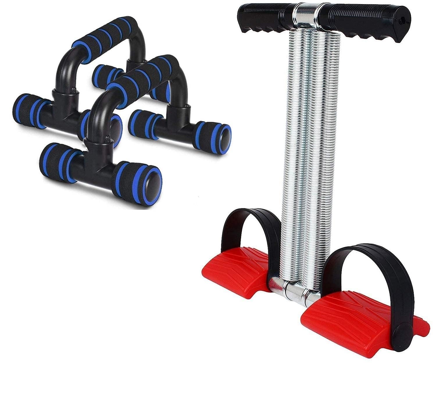 Quick fit Tummy Trimmer Red Core Workout Push Up Bar Fitness Tools Home Gym Accessories Upper Body Exercise Kit Abdominal Chest Back Legs Arm Wrist Weight Loss Equipment Men Women Girls Boys-image-39