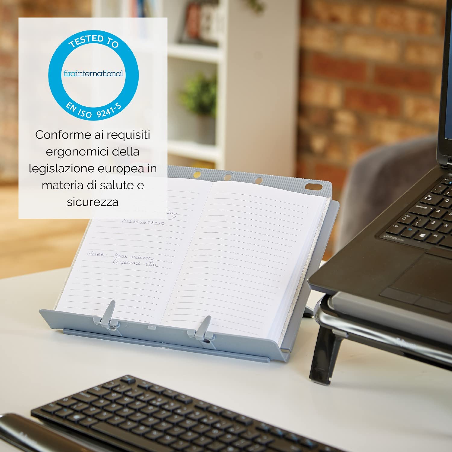 Fellowes Leggio Booklift Portatile Reggidocumenti Regolabile Altezza Inclinazione Pieghevole per Libri 400 Fogli