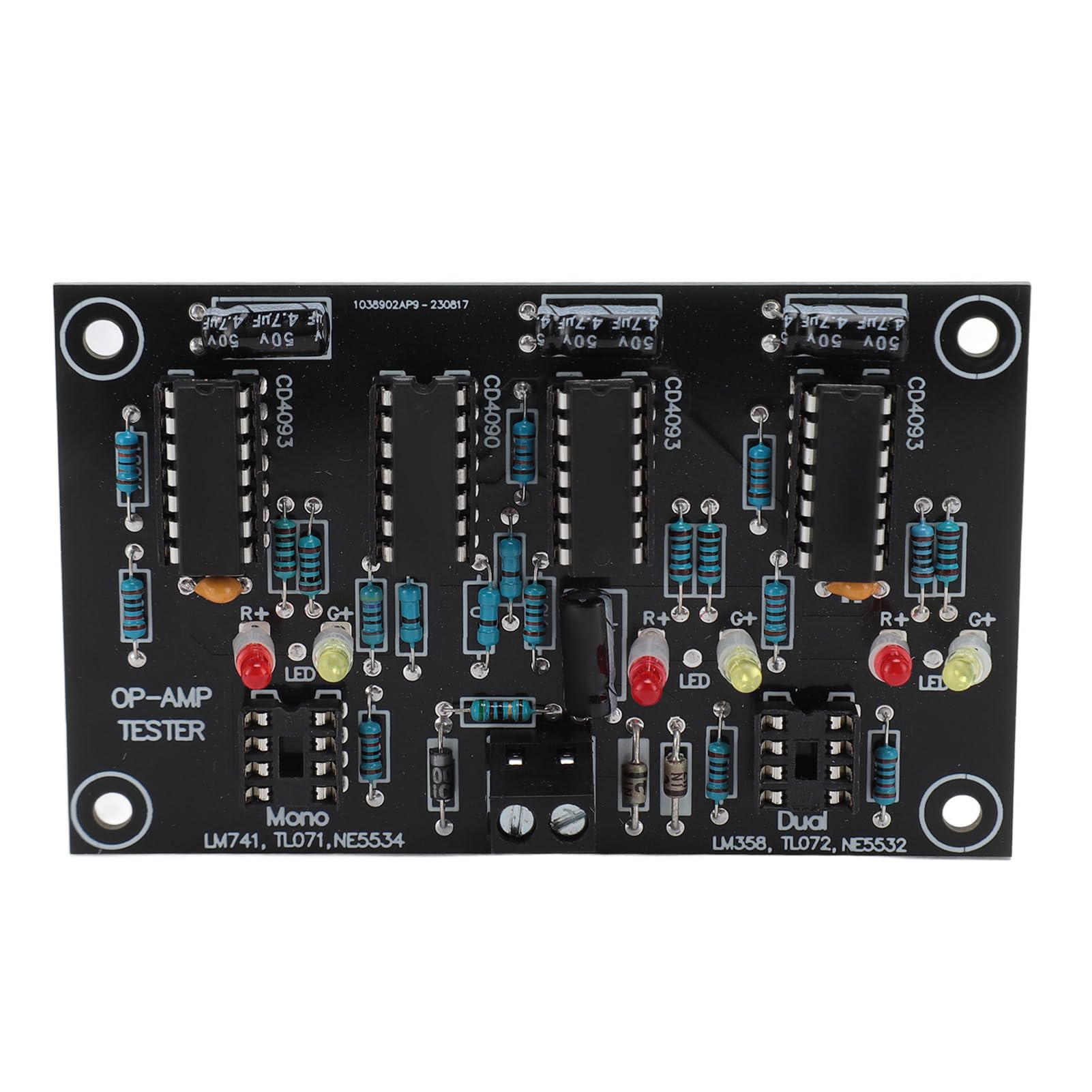 Trouver des puces à faible vitesse via module de test d'ampli OP