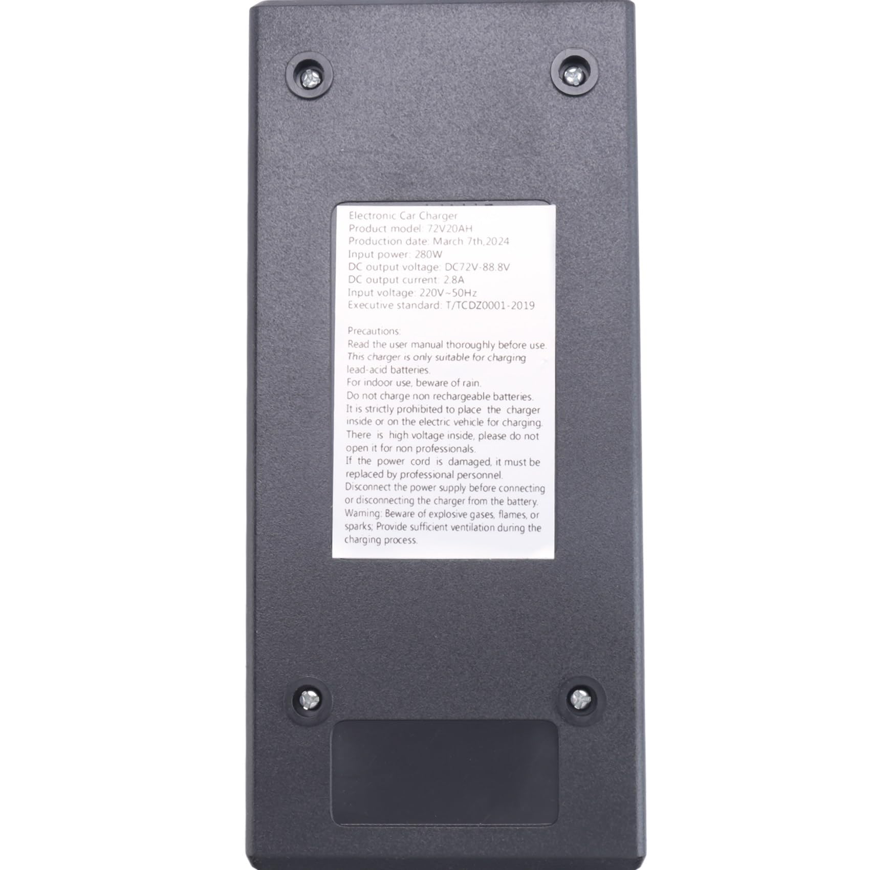 Cargador para vehículos eléctricos, 72 V, 20 Ah, 7 indicadores de luz, indicador de potencia, protección fugas de corriente, enchufe europeo completo