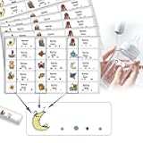 Custom Name Stickers Labels for Kids Stuff Daycare 72-180 Pcs Waterproof Child Bottle Labels 1.2 * 0.4