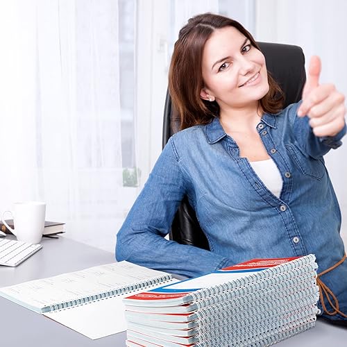 Miniatura 7 de Crtiin 10 libros de 5-14 x 11 pulgadas, libro de recibos de dinero y alquiler, libro de recibos de 2 partes sin carbono con copias autocopiadas,