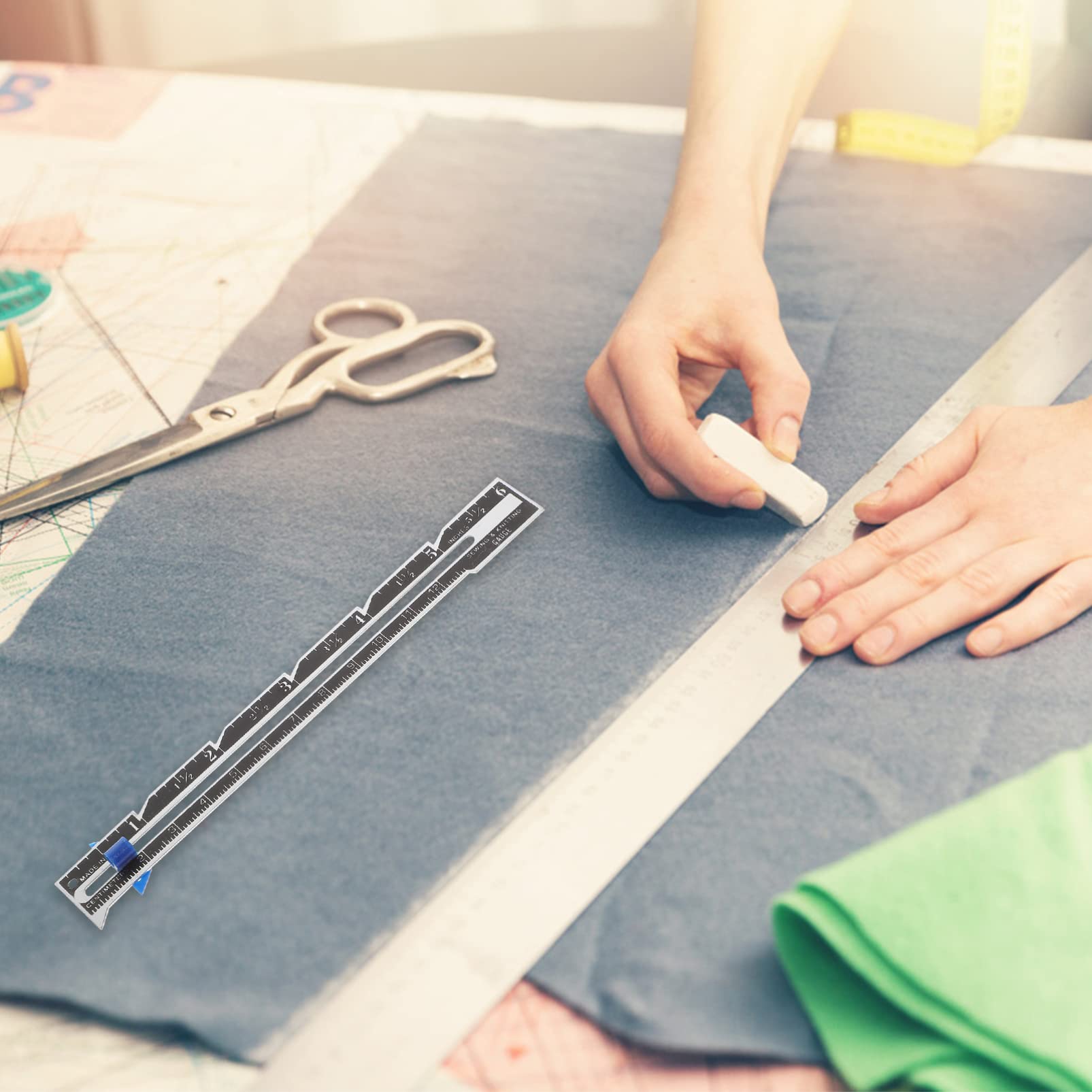 48pezzi Righello Scorrevole Per e Patchwork Ruler Per Scale Millimetri e Strumento Per e Appassionati
