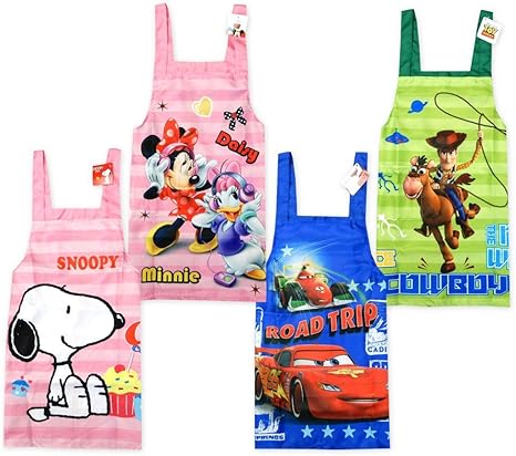 Amazon スヌーピー 130cm 子供 エプロン 男の子 女の子 Disney ディズニー ミニー デイジー カーズ トイストーリー Snoopy スヌーピー H型 キャラプリント 男児 女児 キッズ エプロン オンライン通販