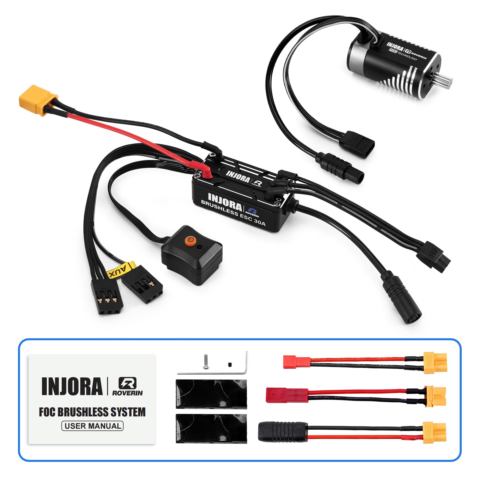 Amazon.com: INJORA Roverin M30 G2 FOC Sensored Brushless ESC