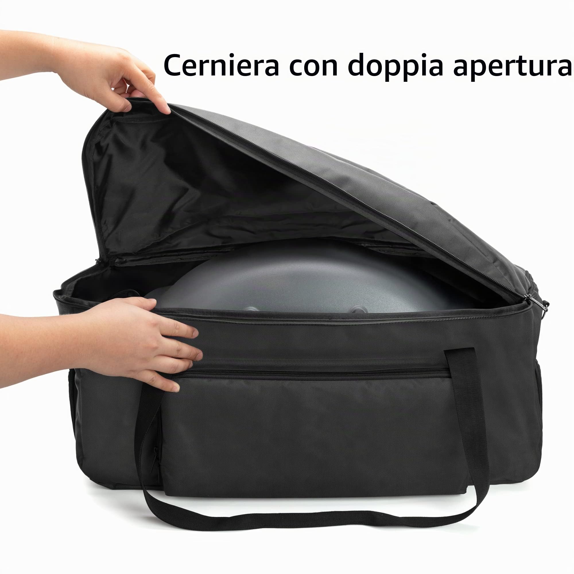 SAMDEW Custodia per Barbecue, Solo Borsa (Design Brevettato) | Copertura per Barbecue da esterno Compatibile con Weber Q1400 e Modelli a Gas Propano Weber Q1000 e Q1200
