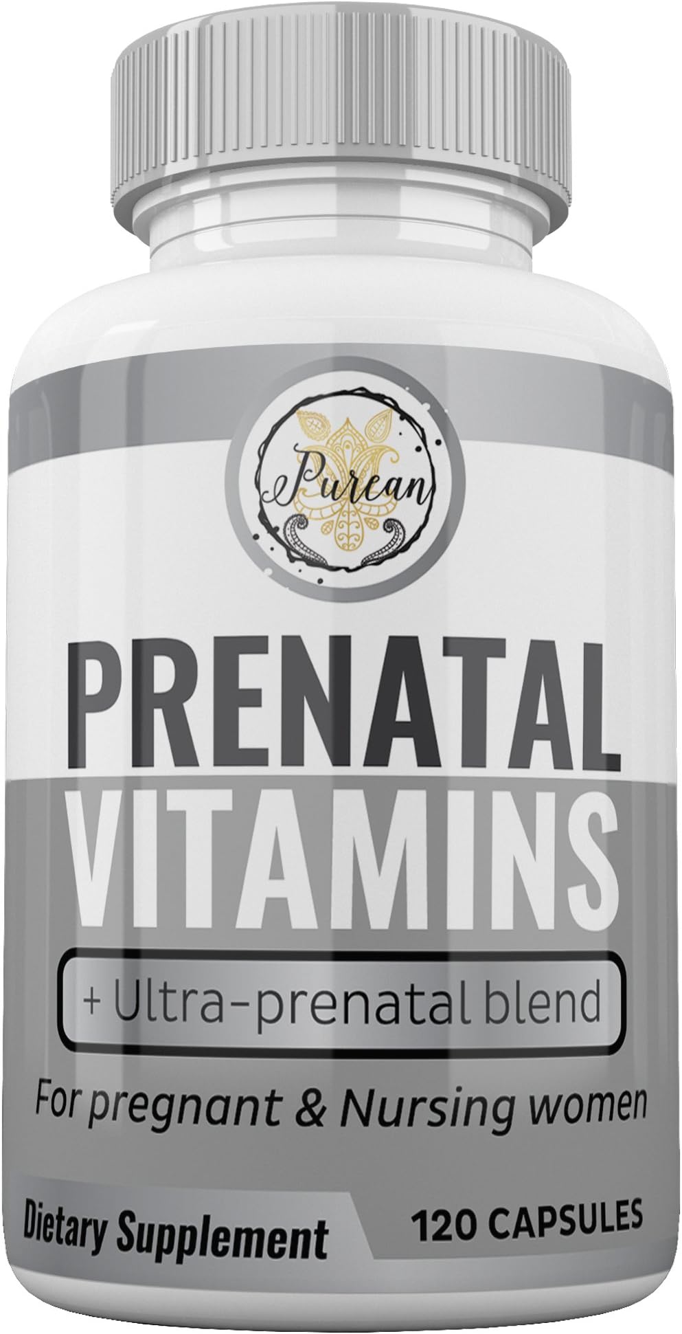 Purean Prenatal Vitamins - Pregnancy Vitamins - Postnatal Vitamins - Morning Sickness Relief - Breastfeeding Supplement - Prenatal Nutrients - Anti Nausea Prenatal Multivitamins - Pregnancy Pills