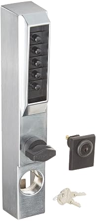 Simplex Kaba 3001-26D-41 Narrow Stile Lock with Thumbturn Us26D, Satin Chrome