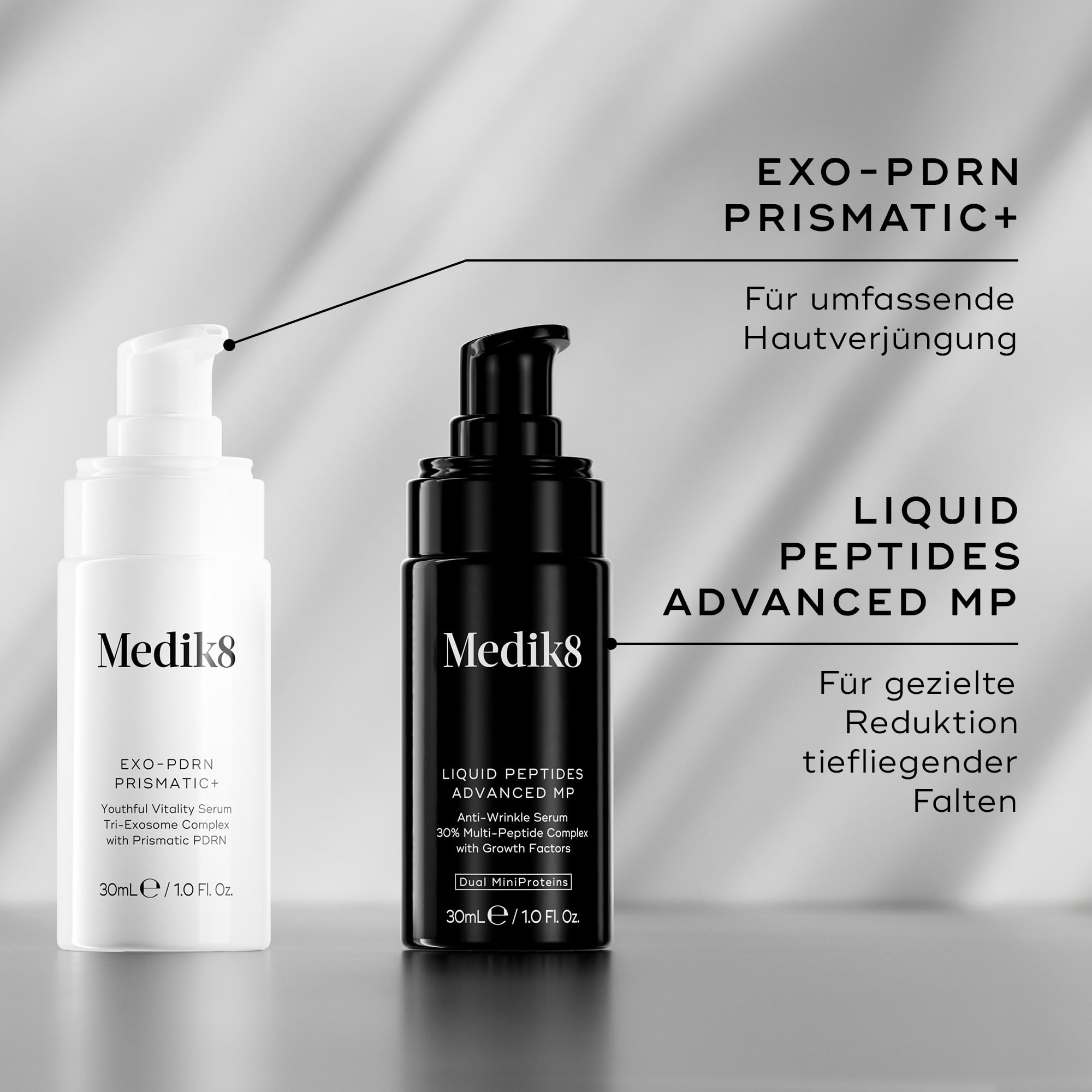 Medik8 Exo-PDRN Prismatic+, Serum für Vitalität, Triple-Exosom - 30 ml | Inspiriert von Polynukleotid-Behandlungen; 60% tieferes Eindringen als Lachs-DNA; prismatisches PDRN, 3-fach Exosom-Komplex