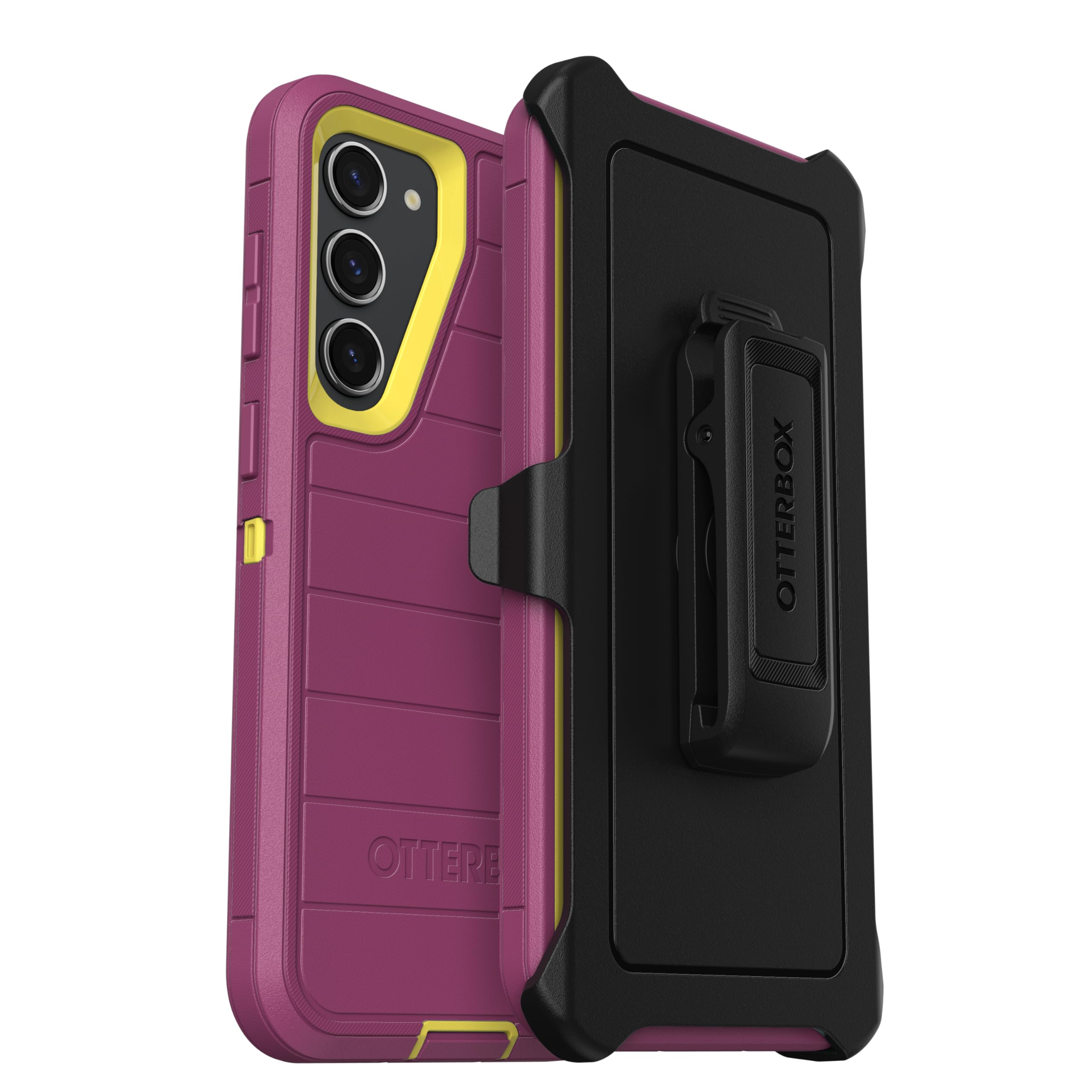 Coque OtterBox Defender Galaxy S23+ jaune rose durable avec béquille - 8