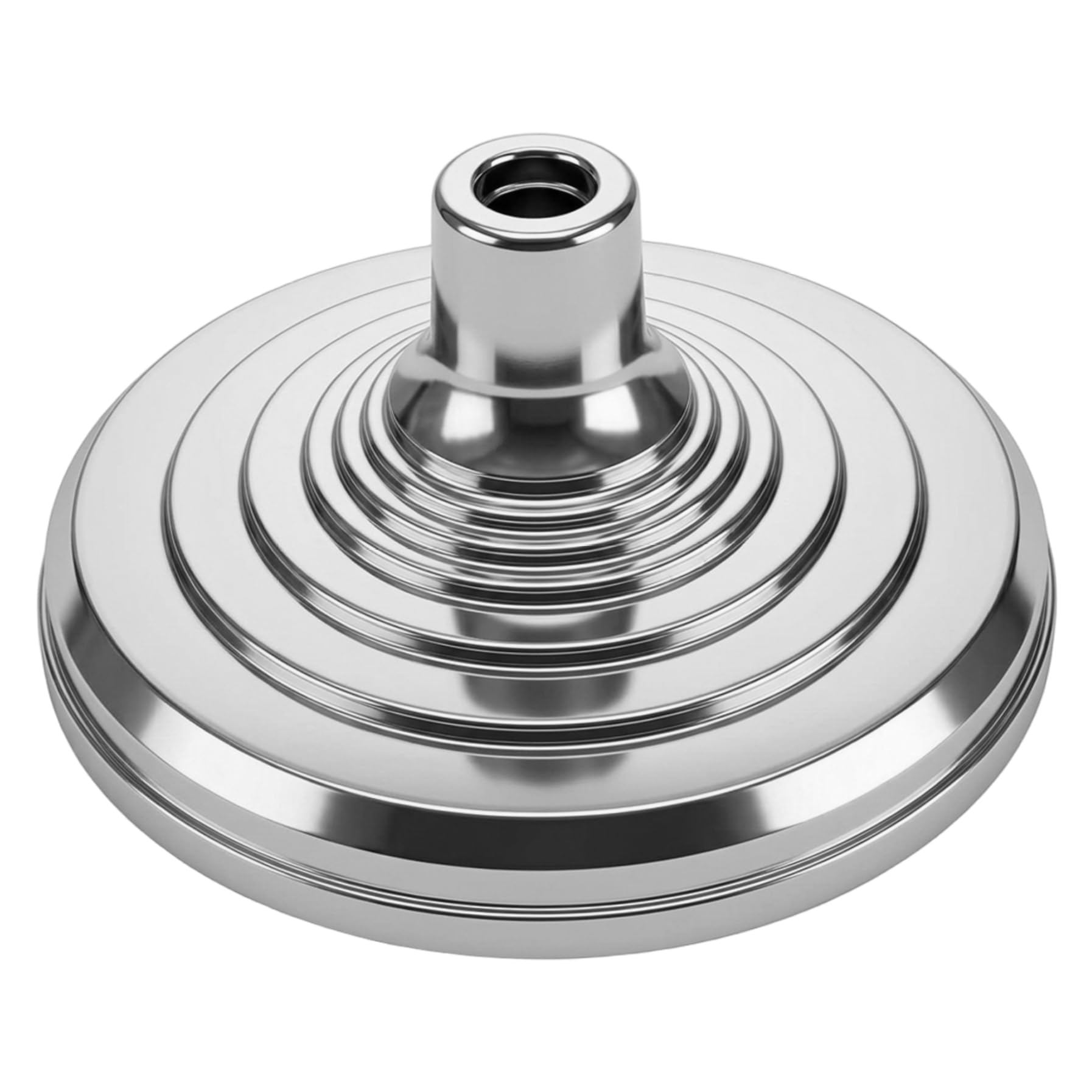 Base Ancha para mástil de Bandera para mástiles telescópicos de 1 y 1, 3 Pulgadas – Soporte para Banderas de Interior de Alta Resistencia de 12 Pulgadas con Soporte Estable, Plateado