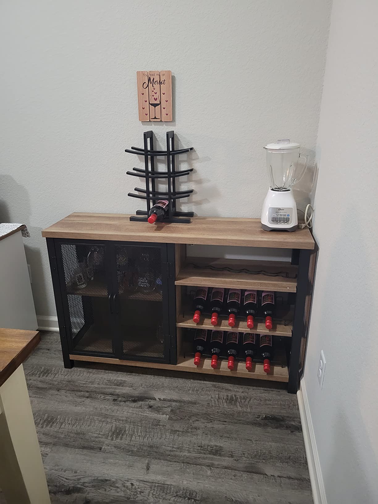 40/mo Finance BON AUGURE Industrial Coffee Bar for Home