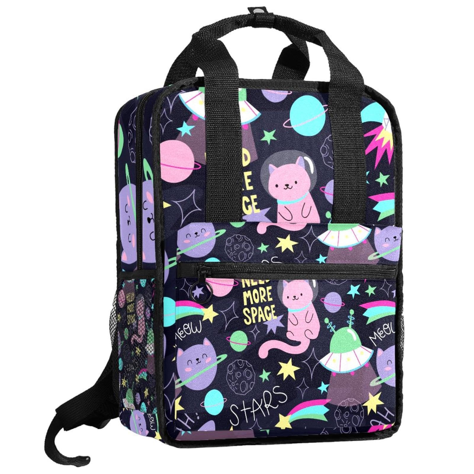 Sac à dos pour garçons chat multicolore pour toutes les aventures - 8