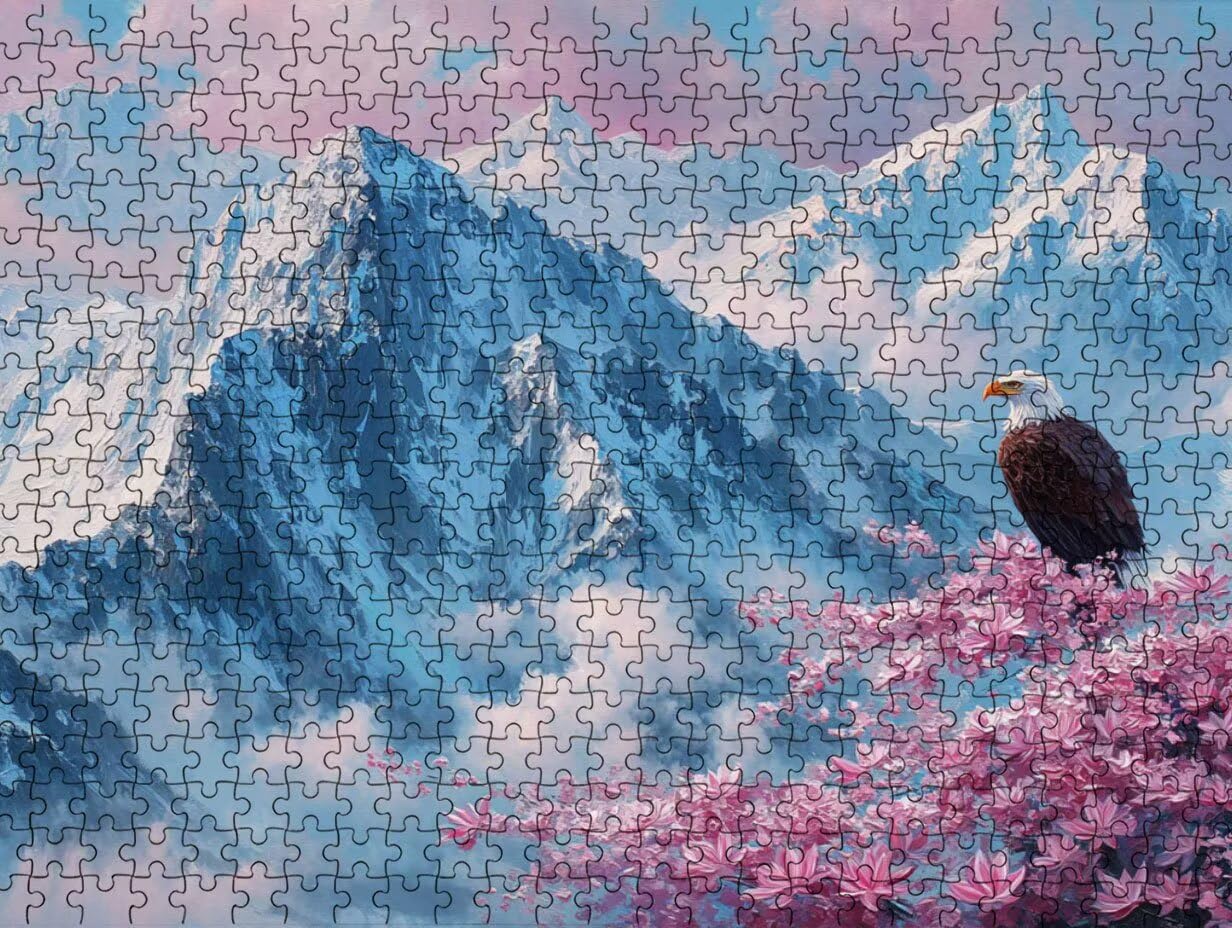 Clásicos Puzzle 2000 para Adultos, Eagle Snow Mountain LDYQS7-353