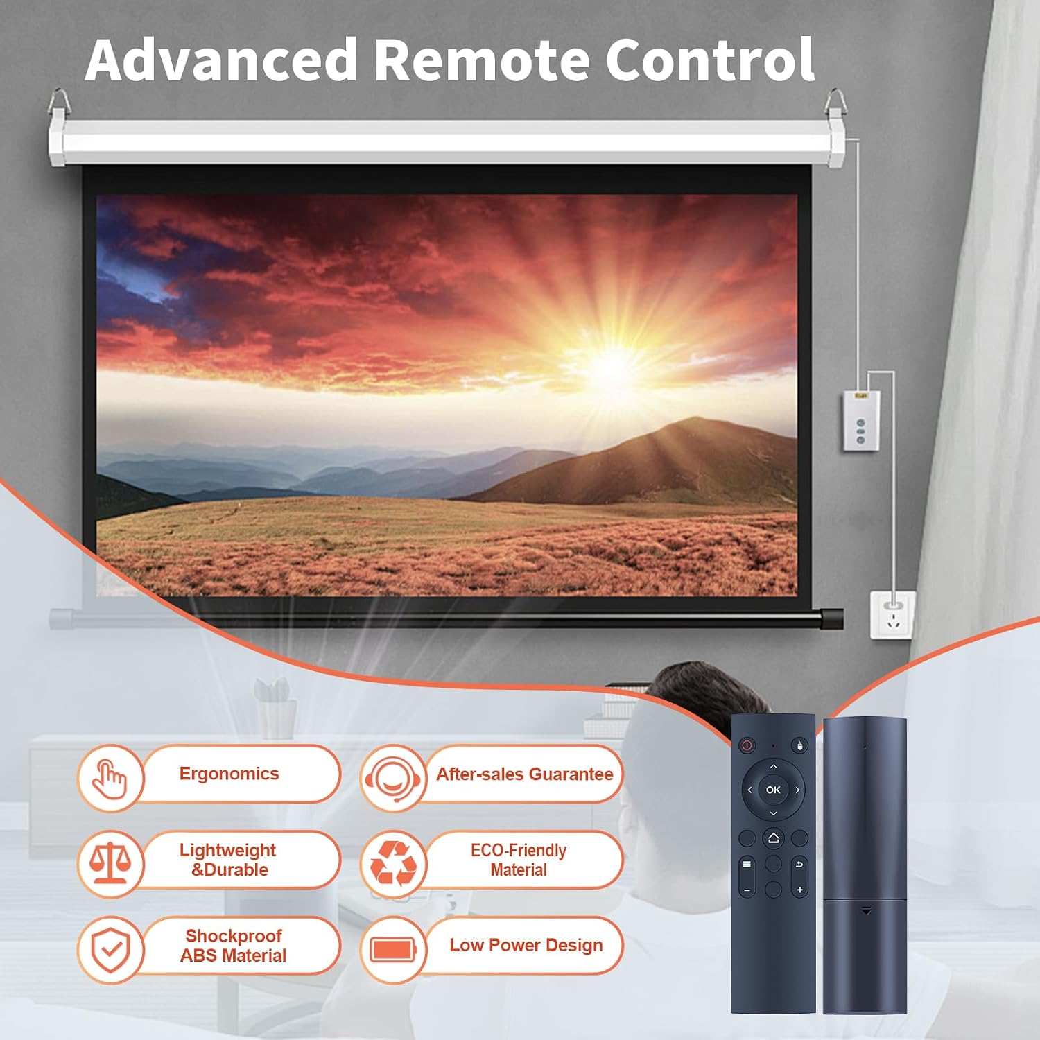 New Replace Remote for Anker Nebula Capsule Smart Mini Projector ‎D4111 Remote Control
