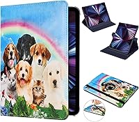 Vista 5 de Funda para iPad de 10ª generación de 10.9 pulgadas 2022 Número de modelo: A2696 A2757 A2777-Funda protectora giratoria de 360 grados con apagado