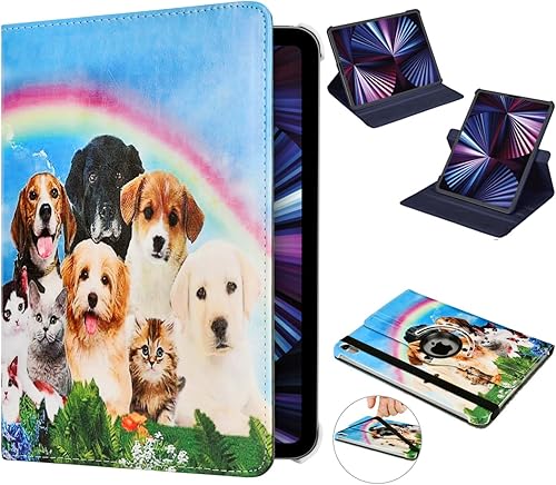 Miniatura 4 de Funda para iPad de 10ª generación de 10.9 pulgadas 2022 Número de modelo: A2696 A2757 A2777-Funda protectora giratoria de 360 grados con Cocodrilo