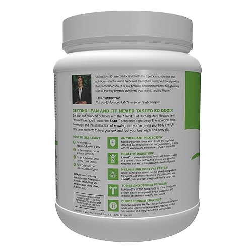 Miniatura 10 de Nutritio - Fresa Lean1, 15 tina de servir, reemplazo de comida para quemar grasa n53