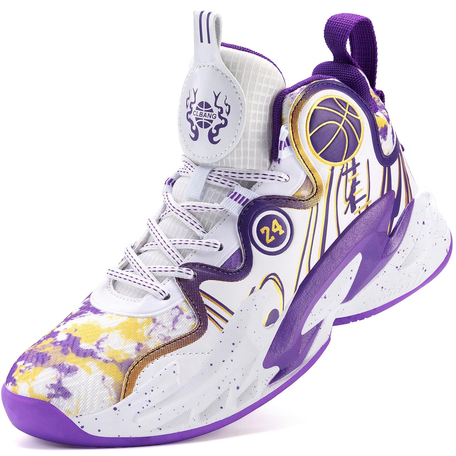 Men's Basketball Shoes Anti-Slip Breathable Running Shoes Fahsion Sneakers Lightweight Outdoor Gym Shoes