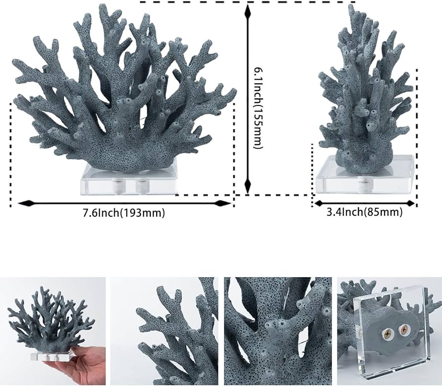 Amazon.com: Hjpzrui Coral Decor Faux Coral Decor Coral Reef Decor