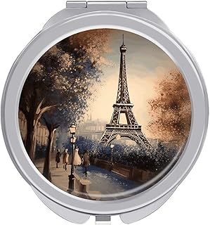 Espejo de maquillaje de viaje romántico de la...
