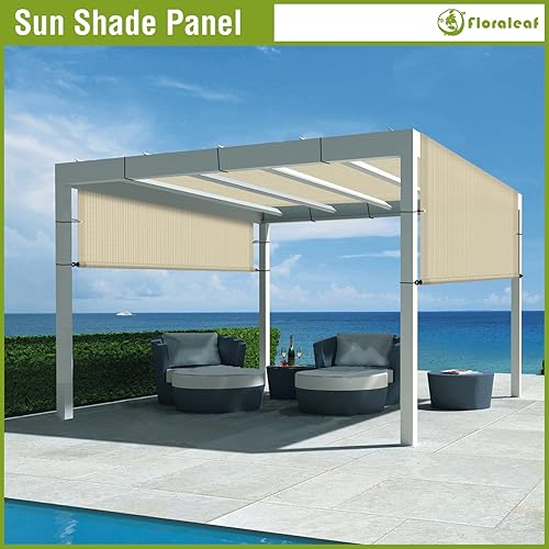 Miniatura 7 de FLORALEAF Toldo de repuesto universal para pérgola de 8 x 16 pies, para patio al aire libre, porche, patio trasero, glorieta con ojales y varillas