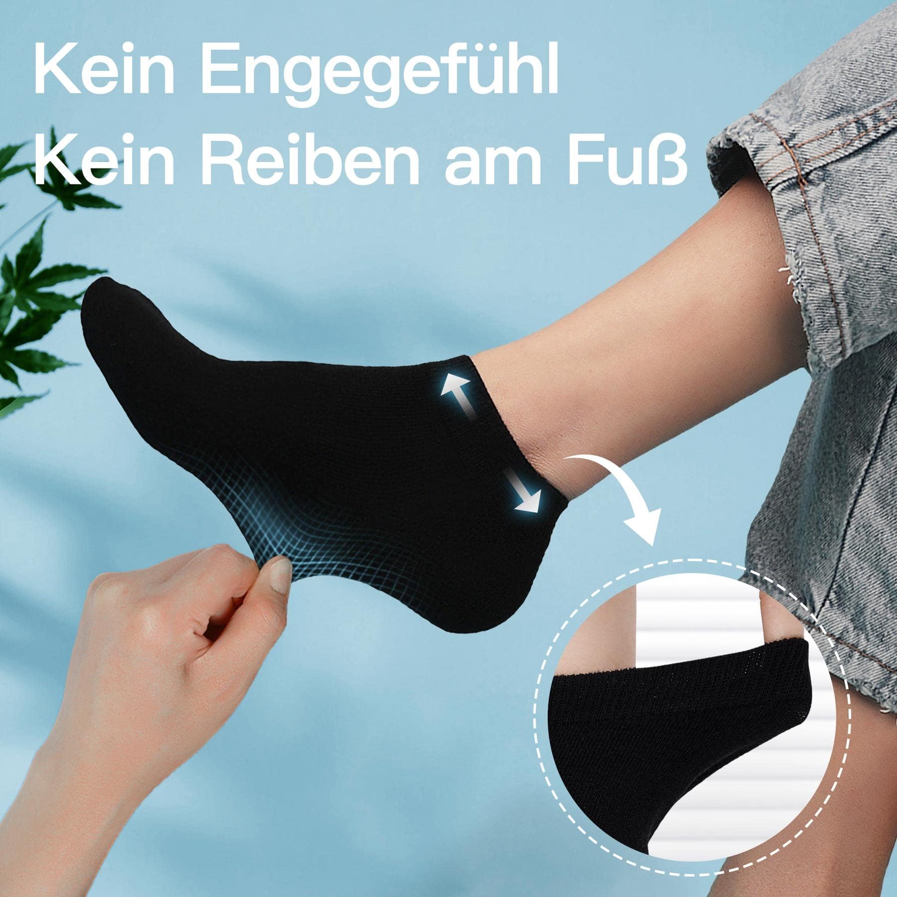 TUUHAW Calzini Uomo Corti 10 Paia - Calzini Donna Cotone Estivi Unisex Calze Corte Fantasmini Calzini Running Uomo Antiodore E Traspirante Invisibili Bianco, Nero, Grigio e Blu