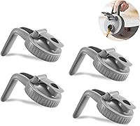 Vista 25 de Paquete de 2 tapas para frascos Mason de boca ancha en forma de V con asa, tapa con pico vertedor para frasco Mason con tapa abatible extendida