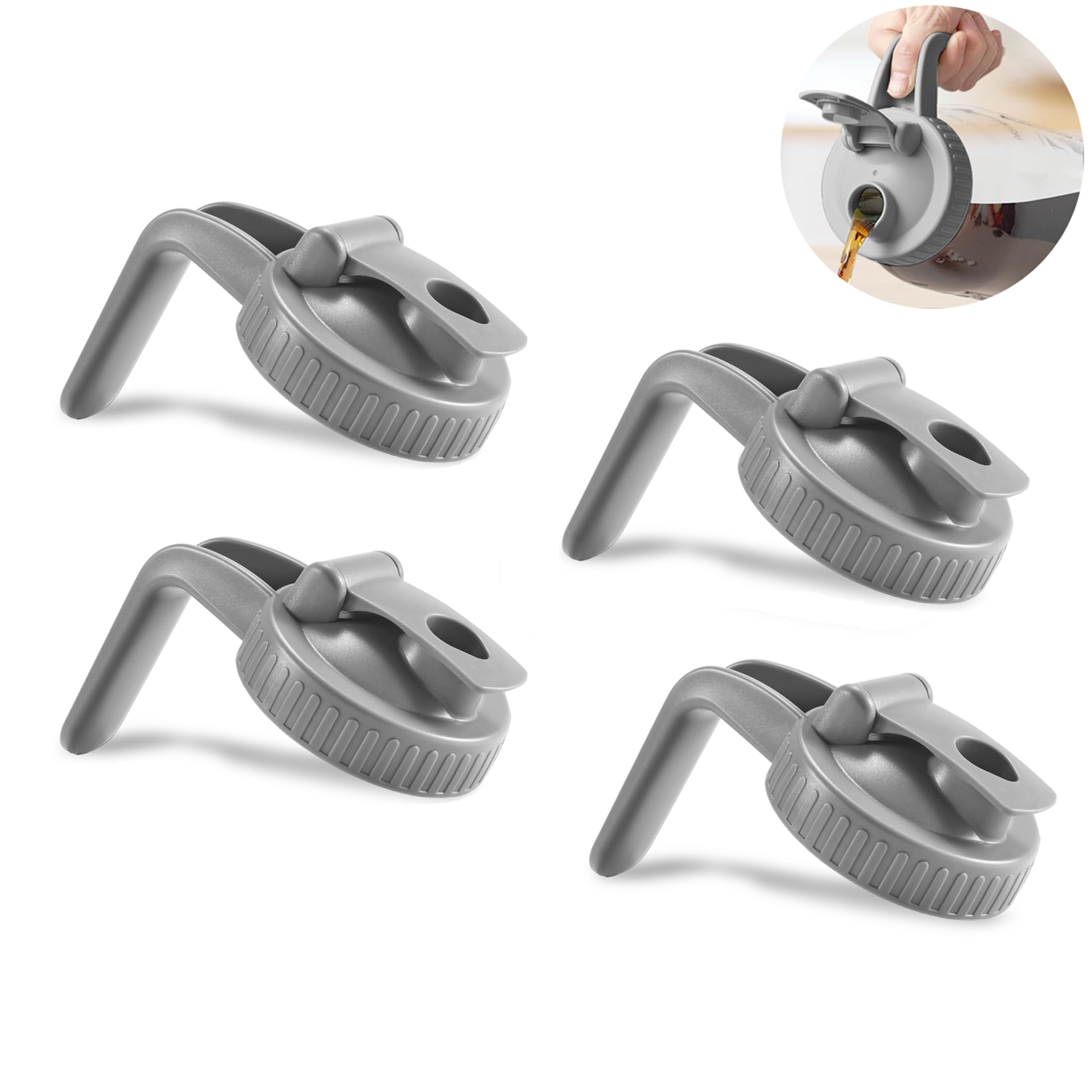 Mason Jar Lids - Wide Mouth with Handle -16