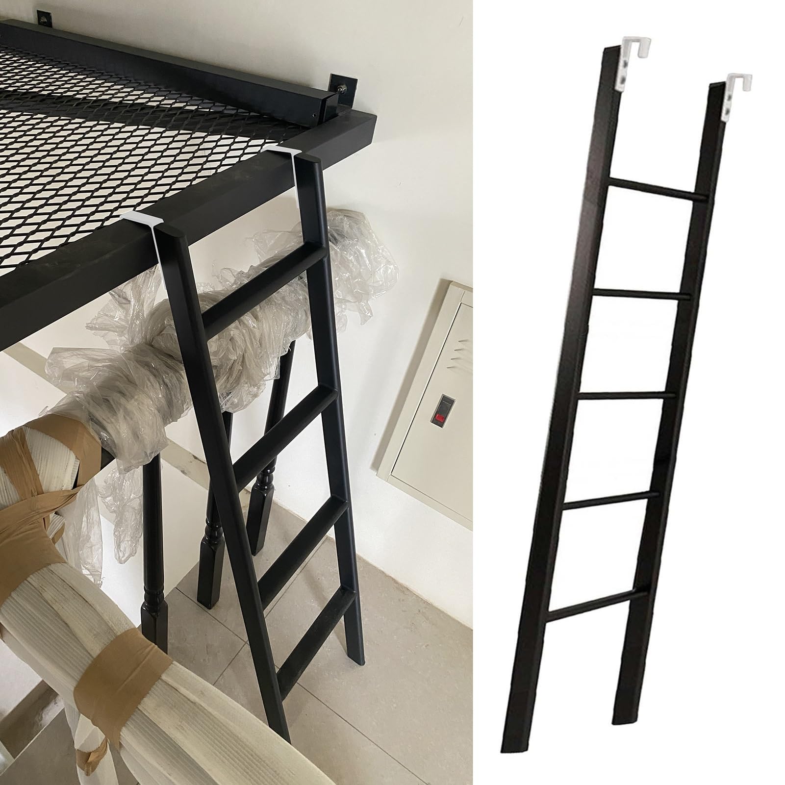 Escalera para litera de 160 cm que elimina el peligro al subir al altillo