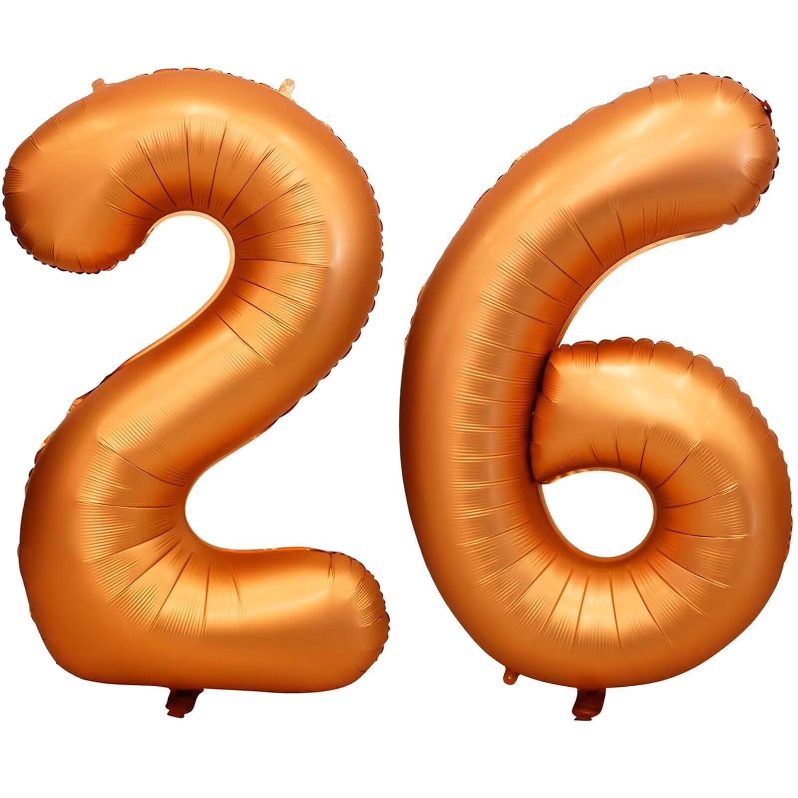 Orange Number 26 Balloons 40 Inch Large Aluminum Foil Orange Party Balloons โ image 1