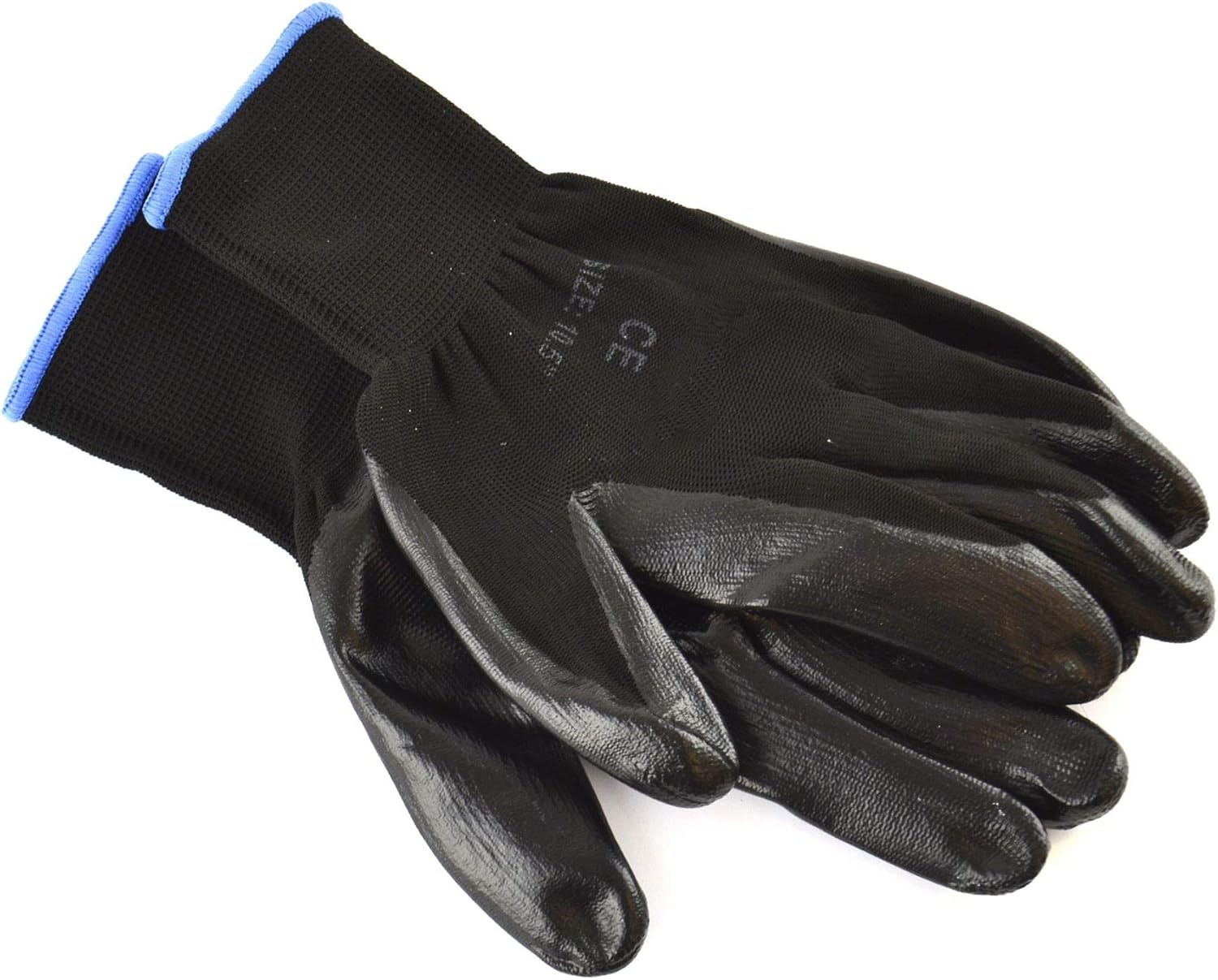 20 Pack 10.5" Nitrile Coated Work Gloves (20 Pairs) Breathable/Improved Grip Blade TE936