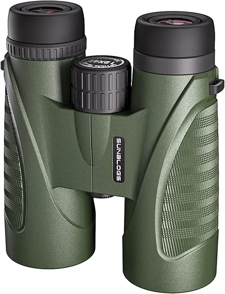 12x42 Binoculars for Adults, High Powered, BAK4 Prism, Waterproof Binoculars, Lightweight Binocular for Bird Watching, Hunting, Travel, Stargazing Cruise (Green)