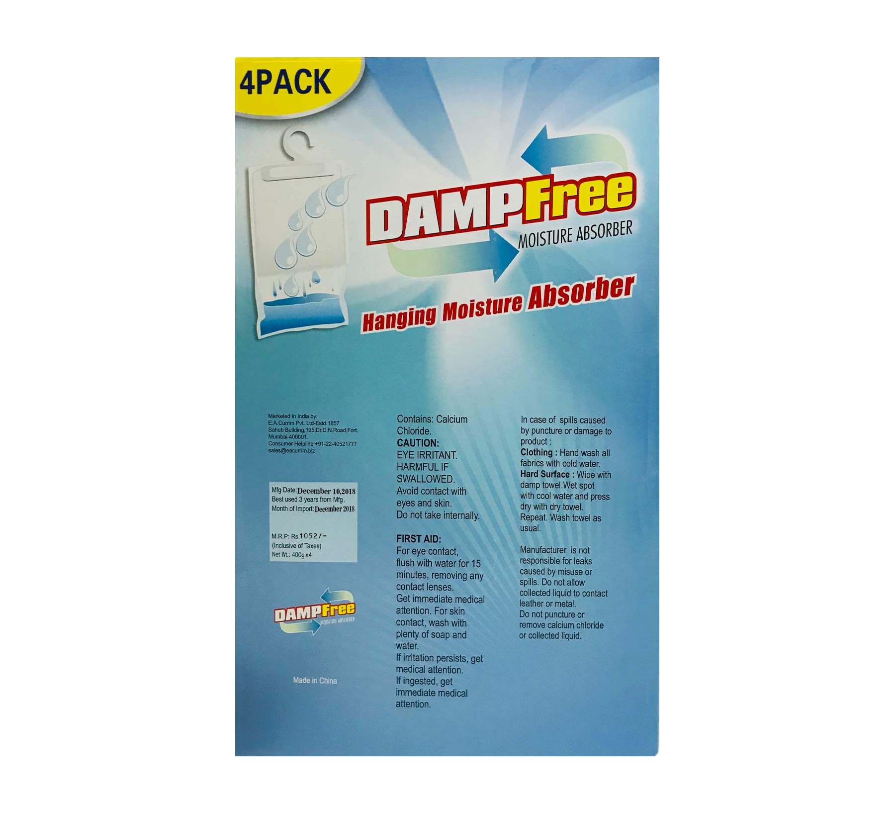 Dampfree Moisture Absorber - 4 Pack -2