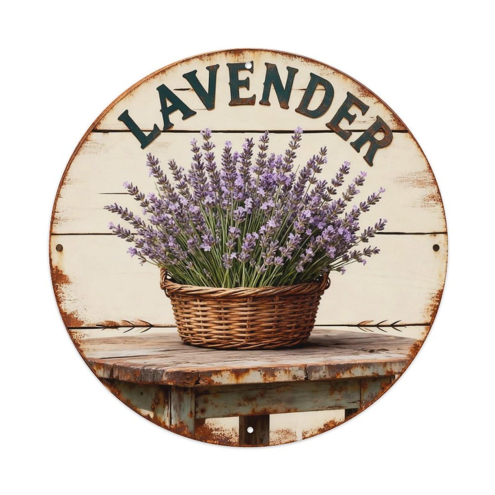 Lavender Sign Metal Tin Sign Plaque