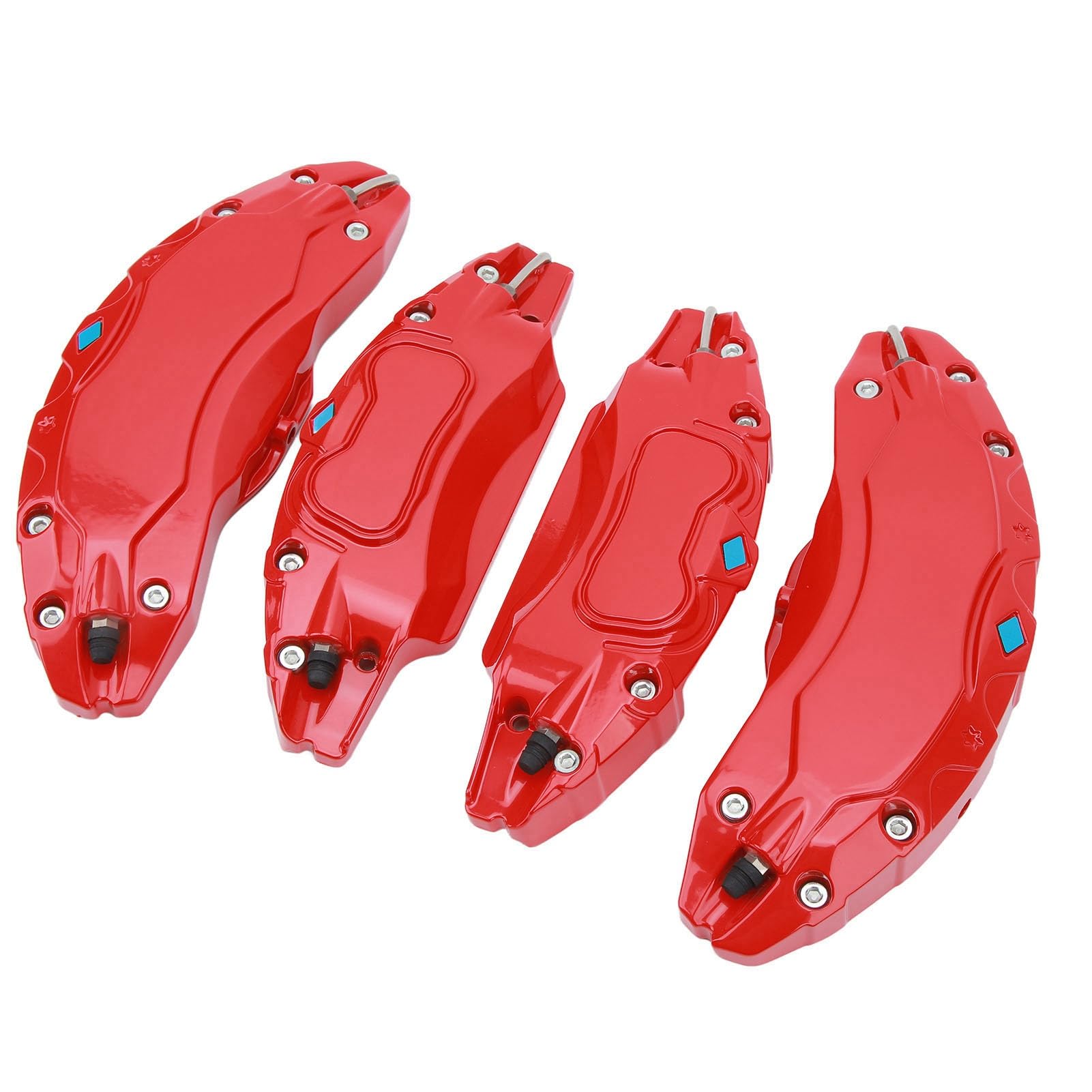 Tbest 4 Piezas de 19 Pulgadas 20 Pulgadas Cubiertas de Pinza de Freno de Disco de Coche, Cubiertas de Pinza de Cubo de Rueda de Aleación de Aluminio Cubierta Protectora de Pinza de (Rojo)