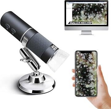 4K WiFi Microscope for iPhone/Android PC 501000X USB Digital