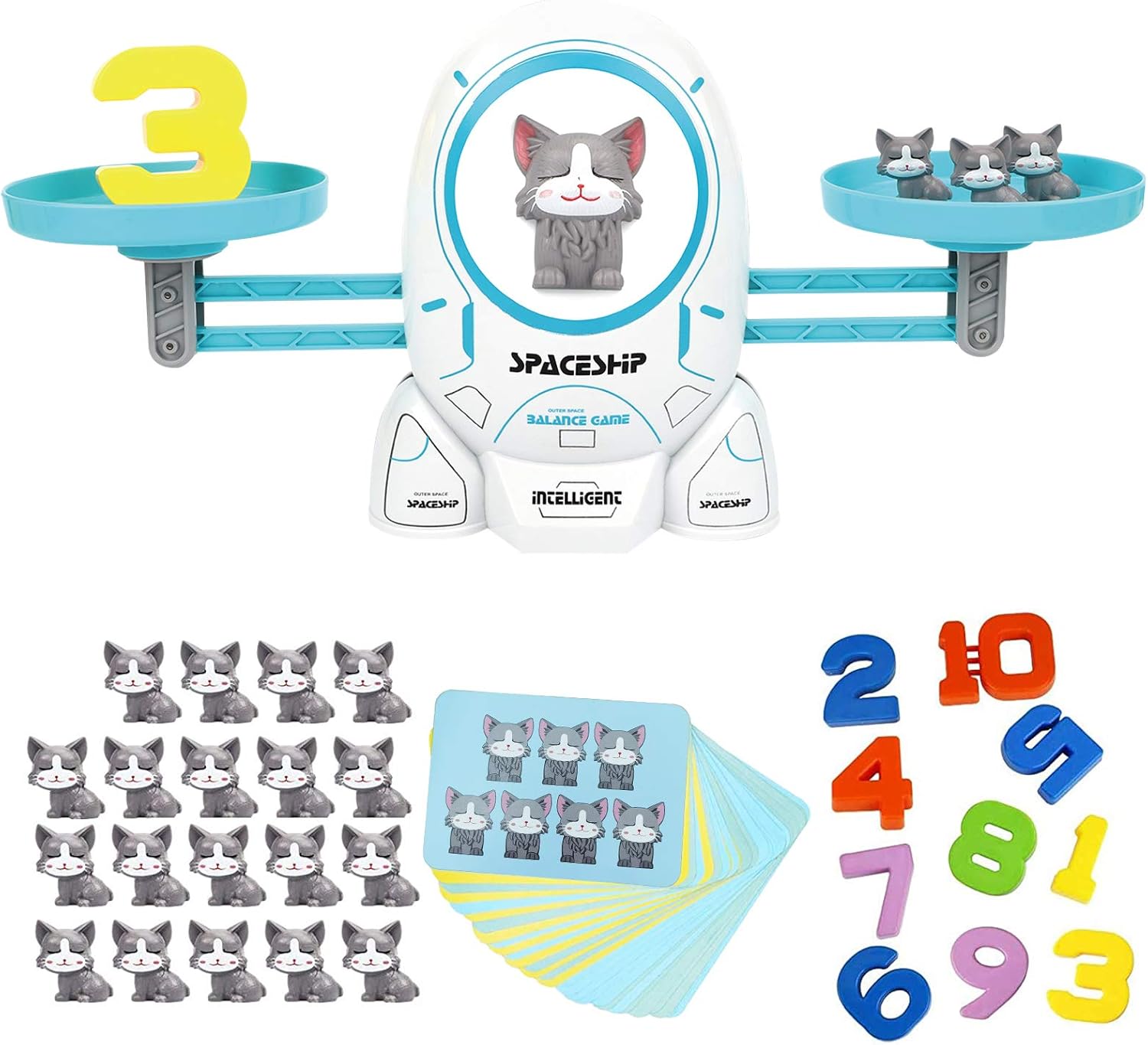 Math Games For Kids - Educational Games & Learning Toys For Ages 3-7 To Develop Memory, Focus, Advanced Cognitive Functions & More! - Perfect Kids Games For Toddlers - Unisex(Cat Balance Game) : Toys & Games - Amazon.com