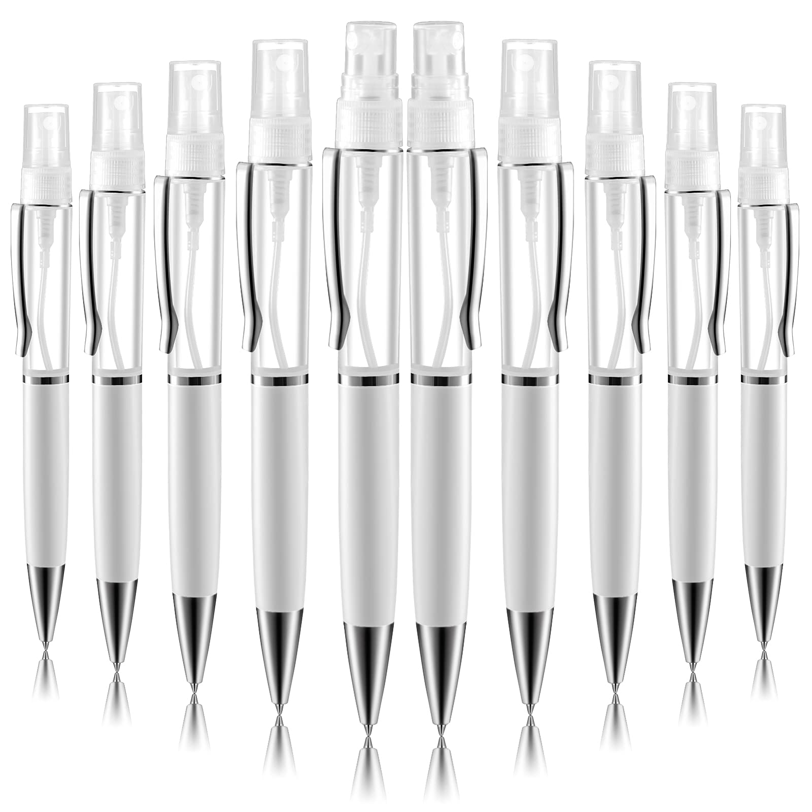 Buy 10 Pieces Ballpoint Pens spray Refillable and Retractable Rolling