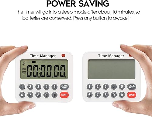 Miniatura 5 de Temporizador Digital de Cuenta Regresiva para Cocina - AIMILAR AY4052-2 Temporizador Magnético de Cocina de Cuenta Regresiva y Progresiva con Imán